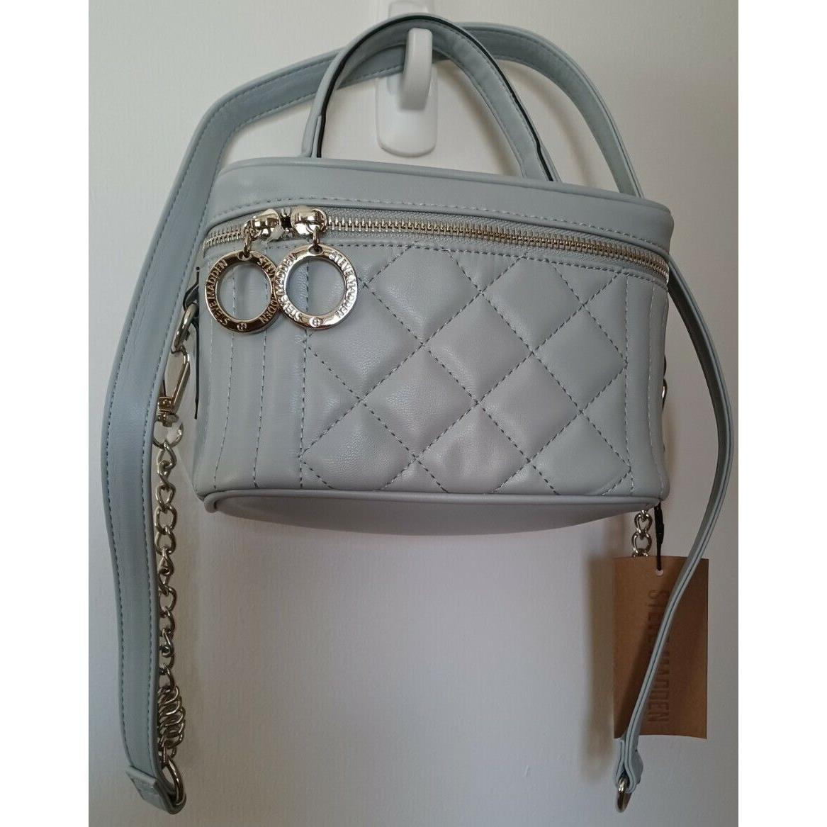 Steve Madden Babby - S Crossbody/shoulder Satchel Blue Quilted Purse