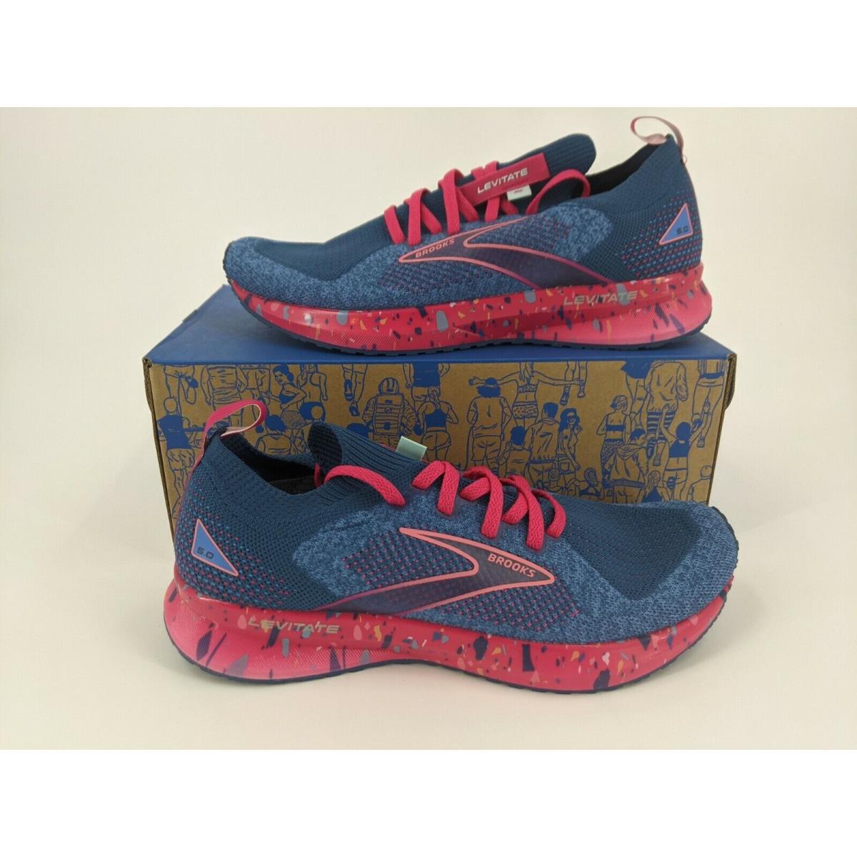 Brooks Women`s Running Shoes Levitate Stealthfit 5 Multi Color Pink/purple/blue