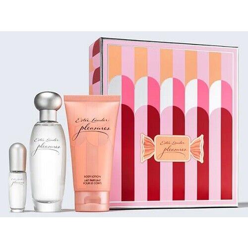 Estee Lauder Pleasures 3-piece Fragrance Gift Set Limited Edition