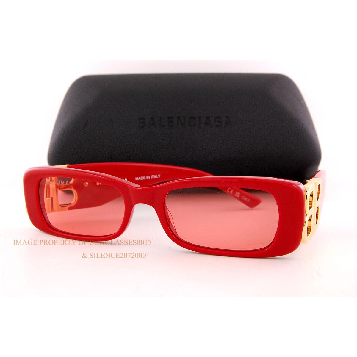 Balenciaga Sunglasses BB 0096/S-003 Red For Women