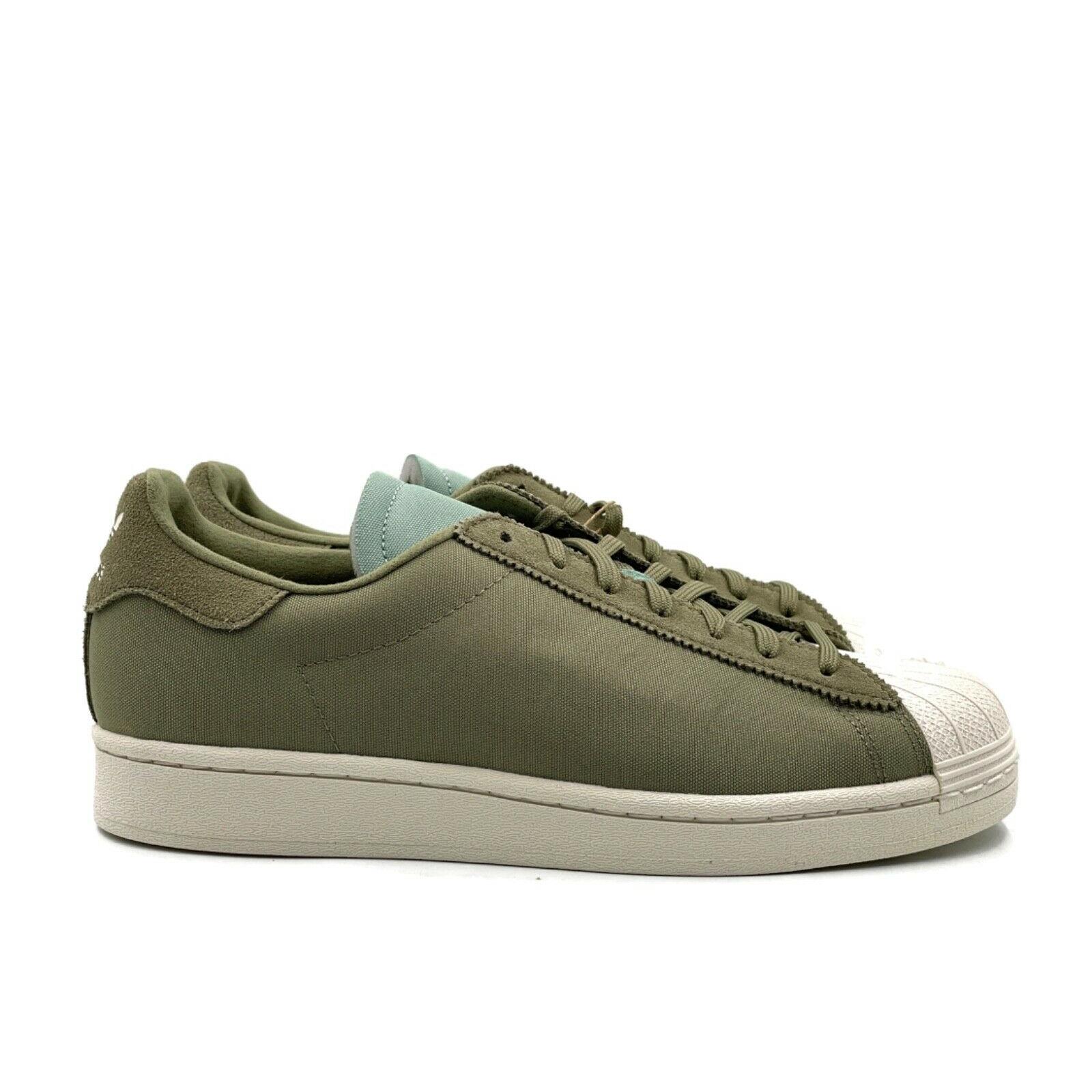 adidas khaki superstar trainers