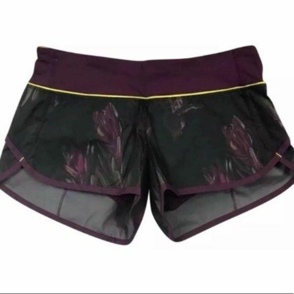 Lululemon Speed Shorts Midnight Iris Purple Size 4