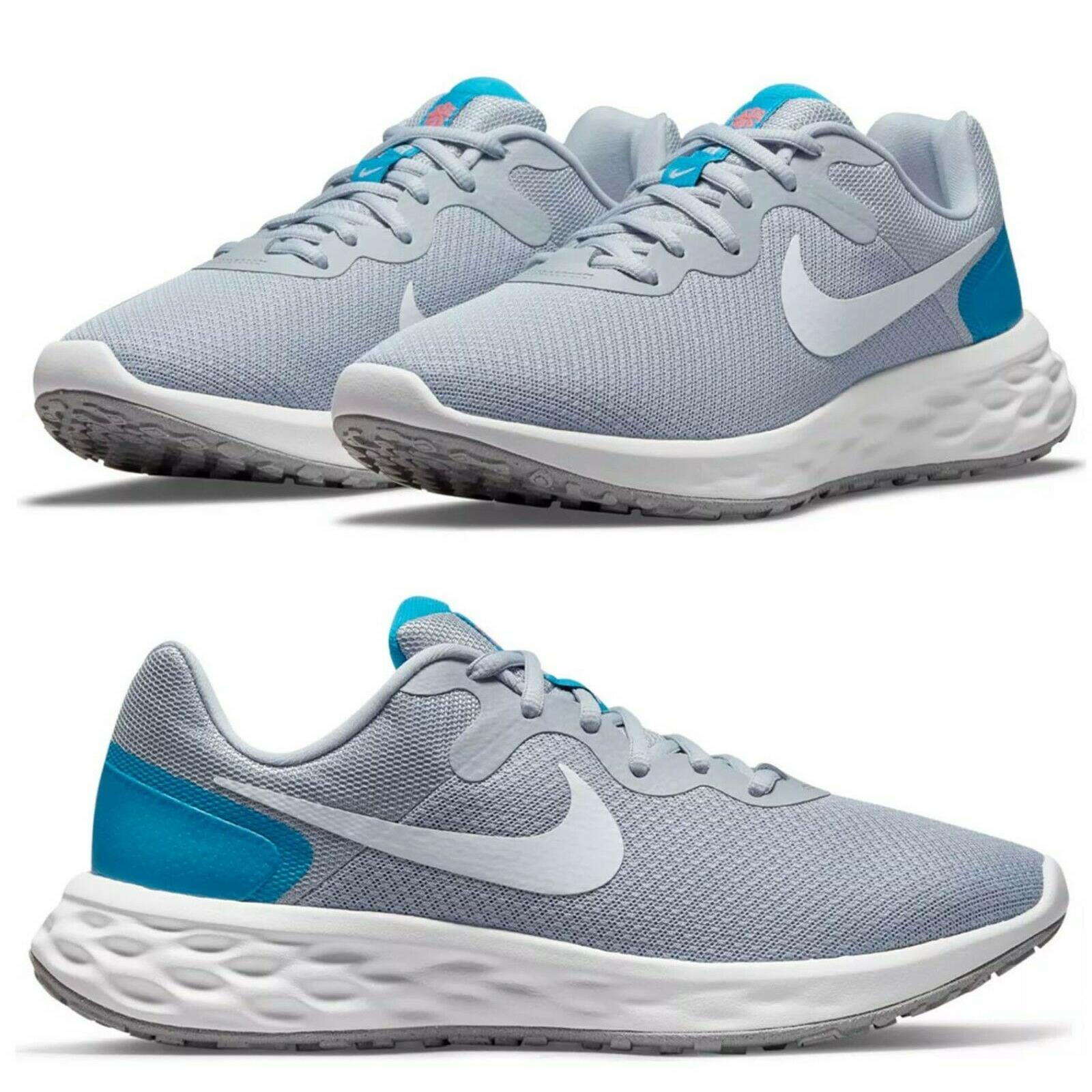 nike grey and blue sneakers