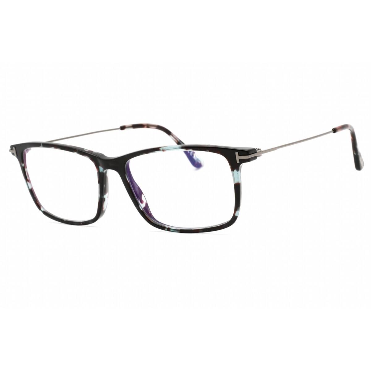 Tom Ford Men`s Eyeglasses Colored Havana Acetate Full Rim Frame FT5758-B 055