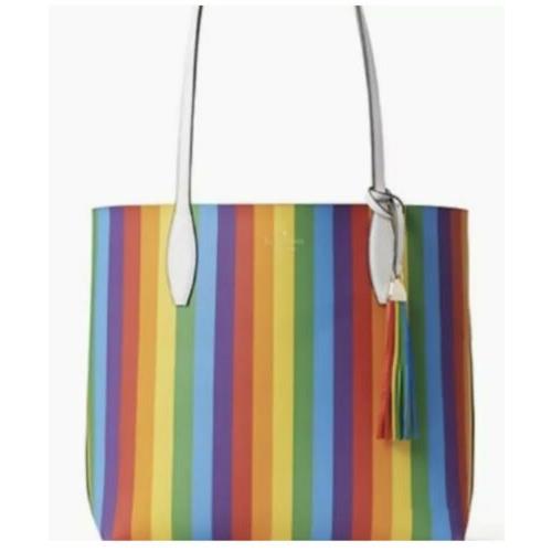 kate spade arch rainbow tote