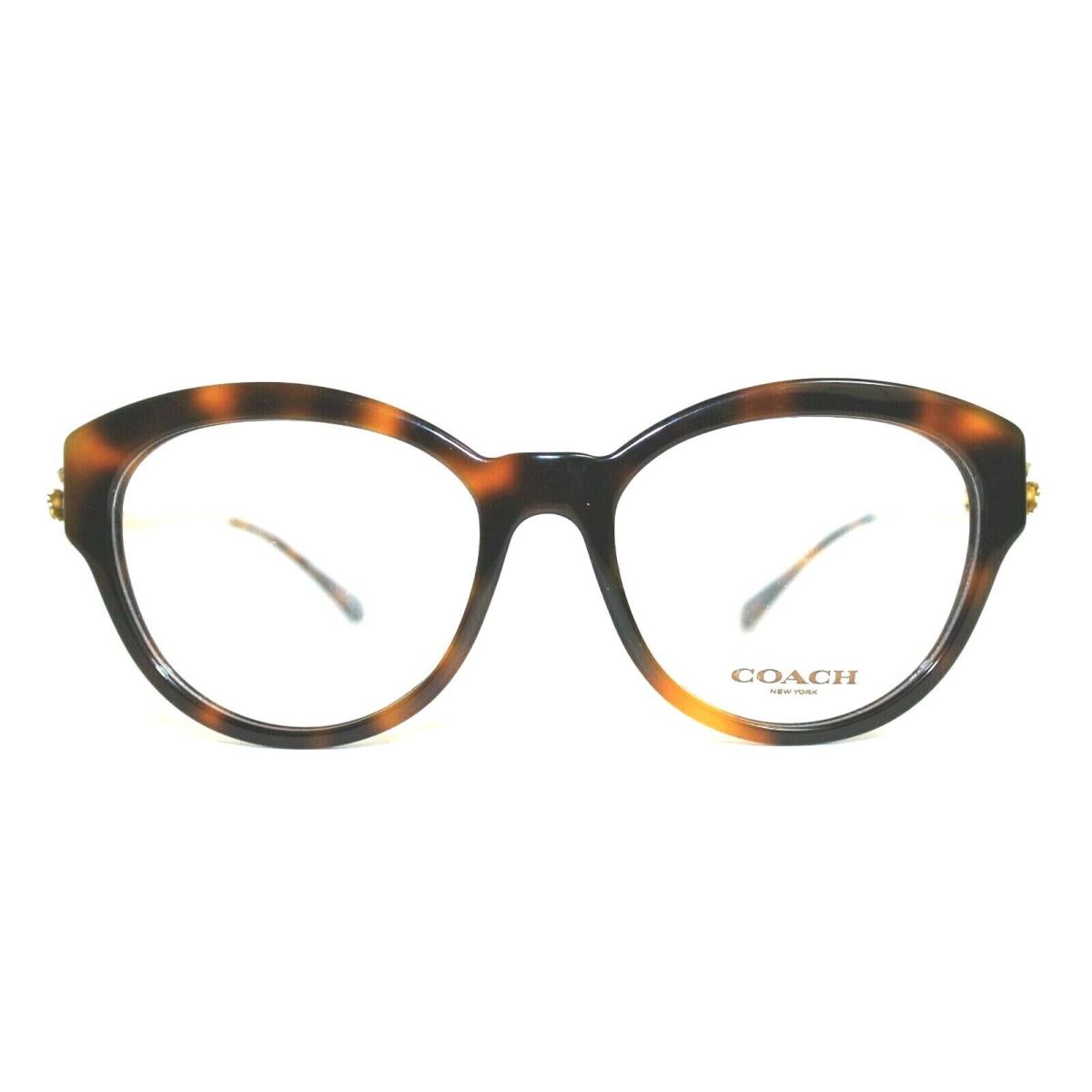 Coach HC 6093 5434 Tortoise Gold Eyeglasses RX 52-17-135 MM