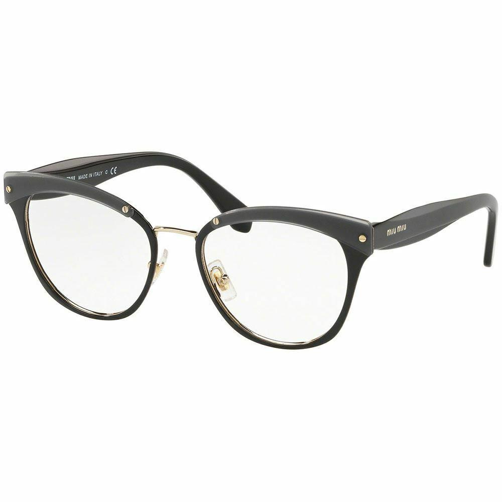 Miu Miu Women`s Eyeglasses W/demo Lens MU54QV-1AB1O1-50