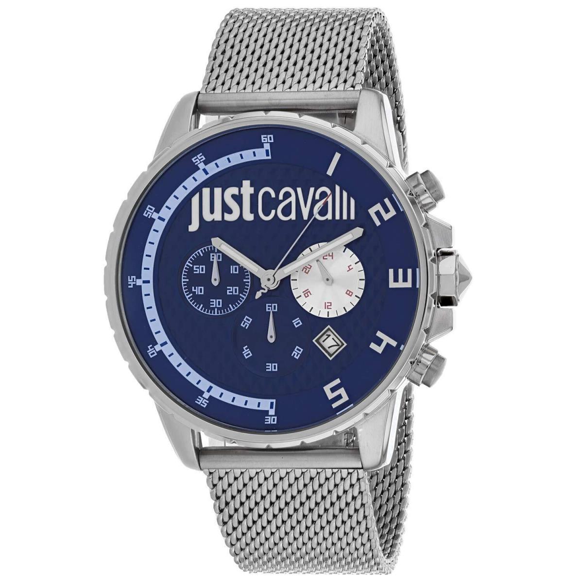 Just Cavalli Men`s Quartz Watch with Stainless Steel Strap Silver 5 Model: