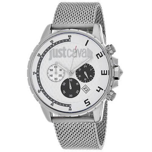 Just Cavalli Men`s Sport White Dial Watch - JC1G063M0255