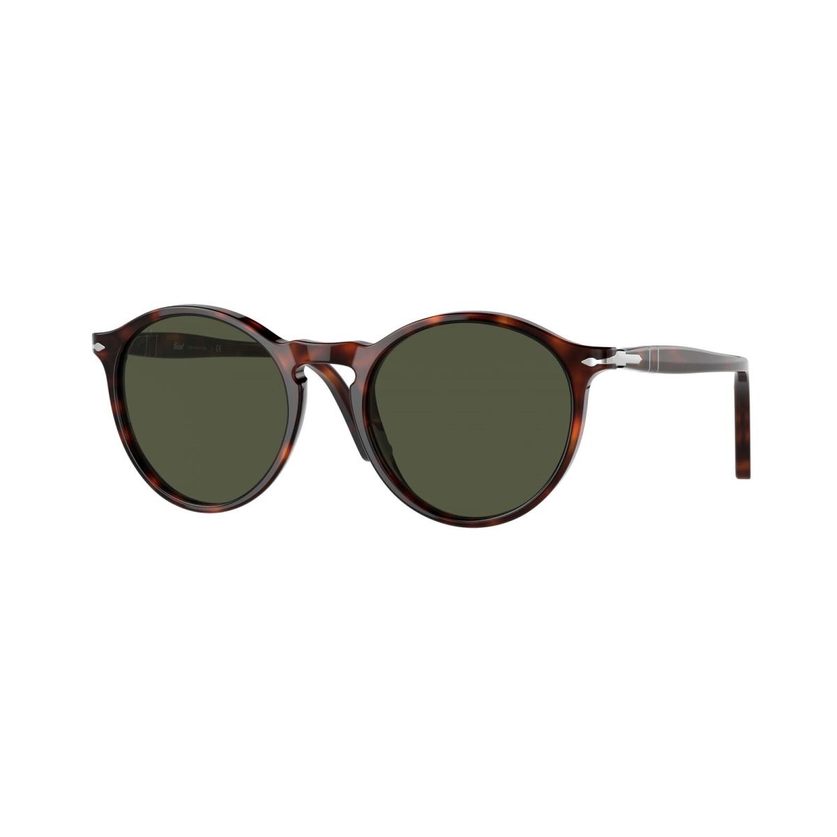 Persol PO3285S 24 31 Havana Green 52 mm Unisex Sunglasses