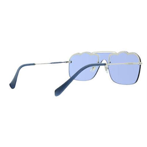 Miu Miu sunglasses  - Silver , Silver Frame, Dark Blue Violet Lens