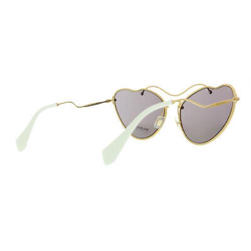 Miu Miu sunglasses  - Antique Gold , Antique Gold Frame, Purple Brown Lens