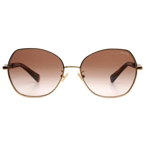 Coach HC7112 933113 Rose Gold Womens Butterfly Gradient Sunglasses 56-16-140