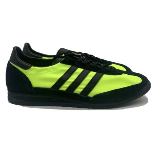 Adidas SL 72 Mens Size 10.5 Casual Shoe Black Yellow Athletic Trainer Sneaker