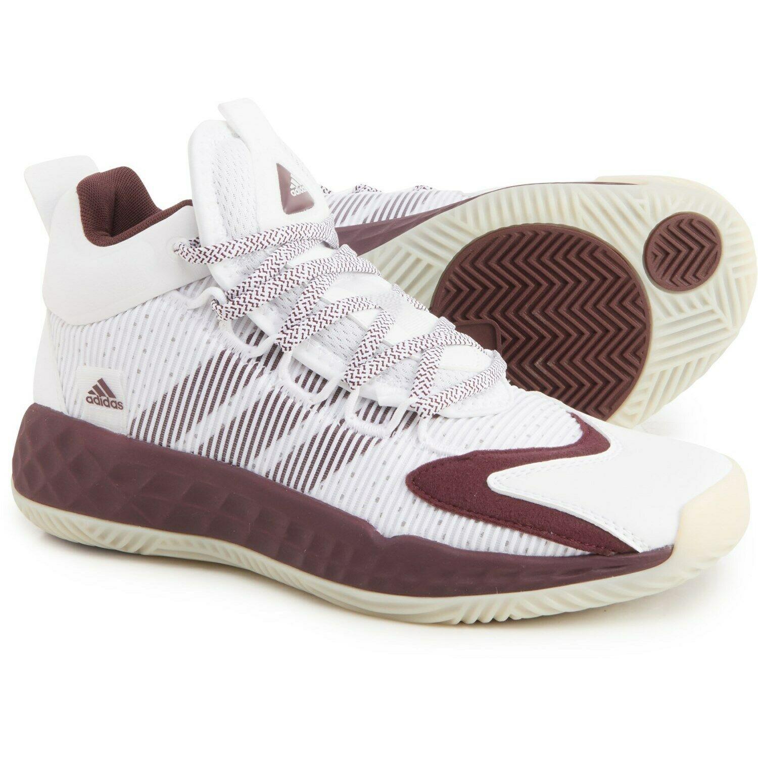 Adidas Pro Boost Low Basketball Shoes For Men Yellow Size 13 - White/magenta