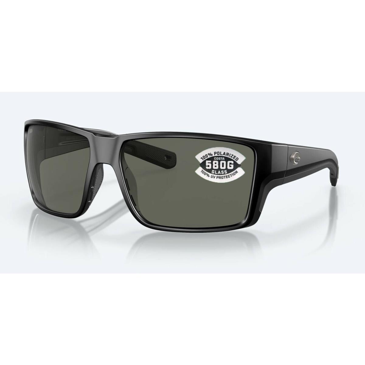 Costa Del Mar Reefton Pro Matte Black / Gray Polarized Glass 580G