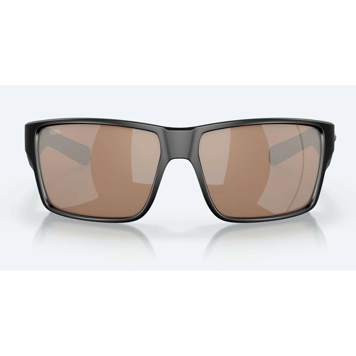 Costa Del Mar Reefton Pro Black / Copper Silver Mirror Polarized Glass 580G