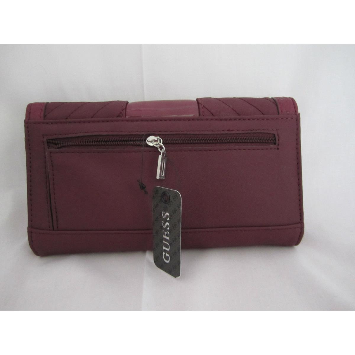 Guess Belicia Slg Checkbook Wallet Ruby Style VY357638