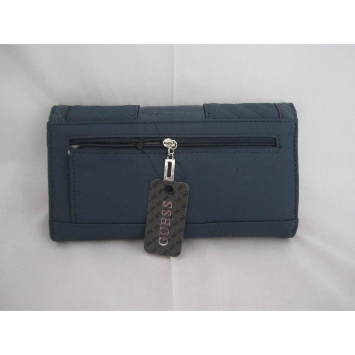 Guess Belicia Slg Checkbook Wallet Blue Style VY357638
