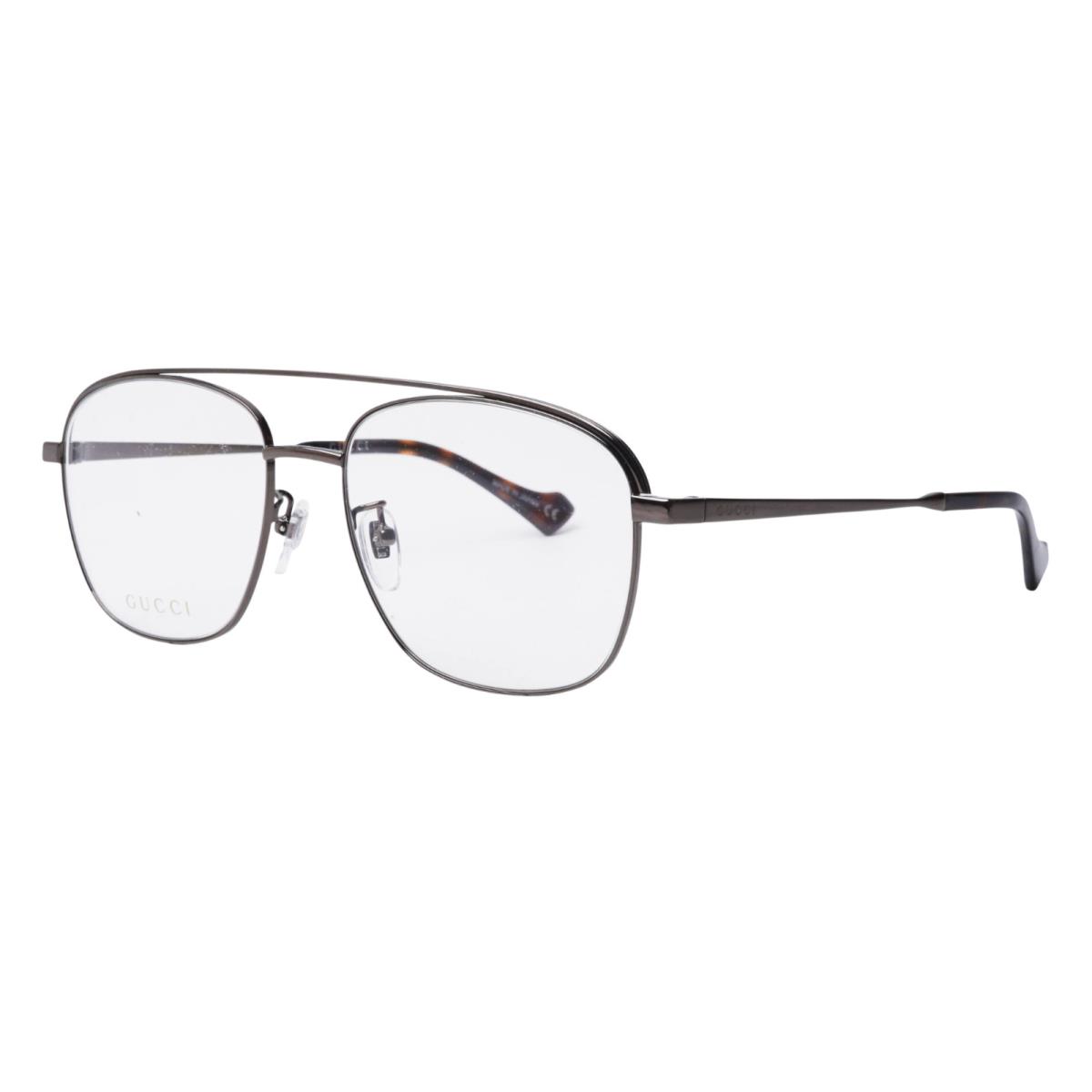 Gucci GG1103O-002 Men`s Optical Ruthenium Havana Eyeglasses