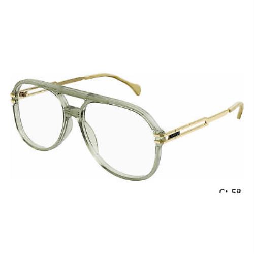 Gucci GG1106o-002 Green Gold Eyeglasses