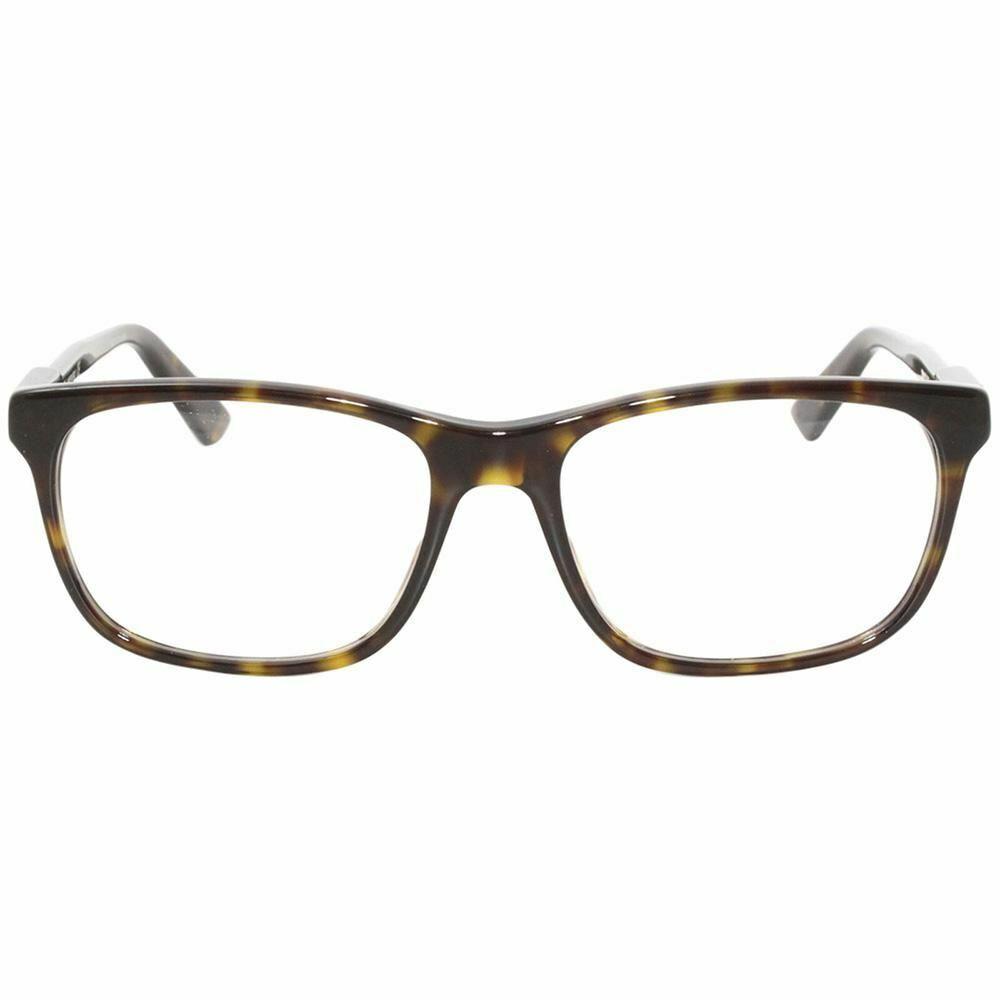Gucci Rectangular Women`s Eyeglasses Havana W/demo Lens GG0490O 002