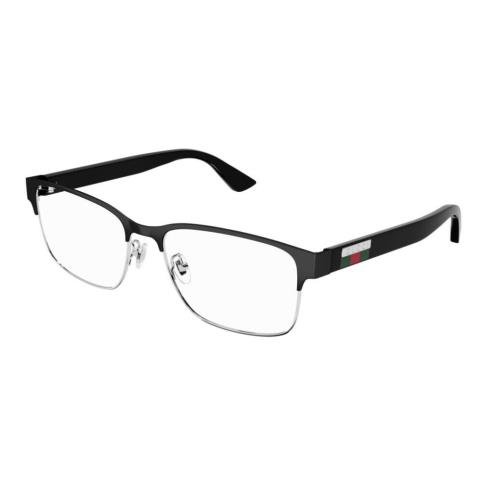 Gucci GG0750O 005 Black Rectangle Men`s Eyeglasses