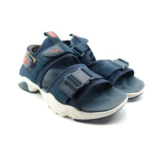 Nike Canyon Sandals Armory Navy Chile Red Mens Sandal Shoes CW9704 401 Size 10 - Navy