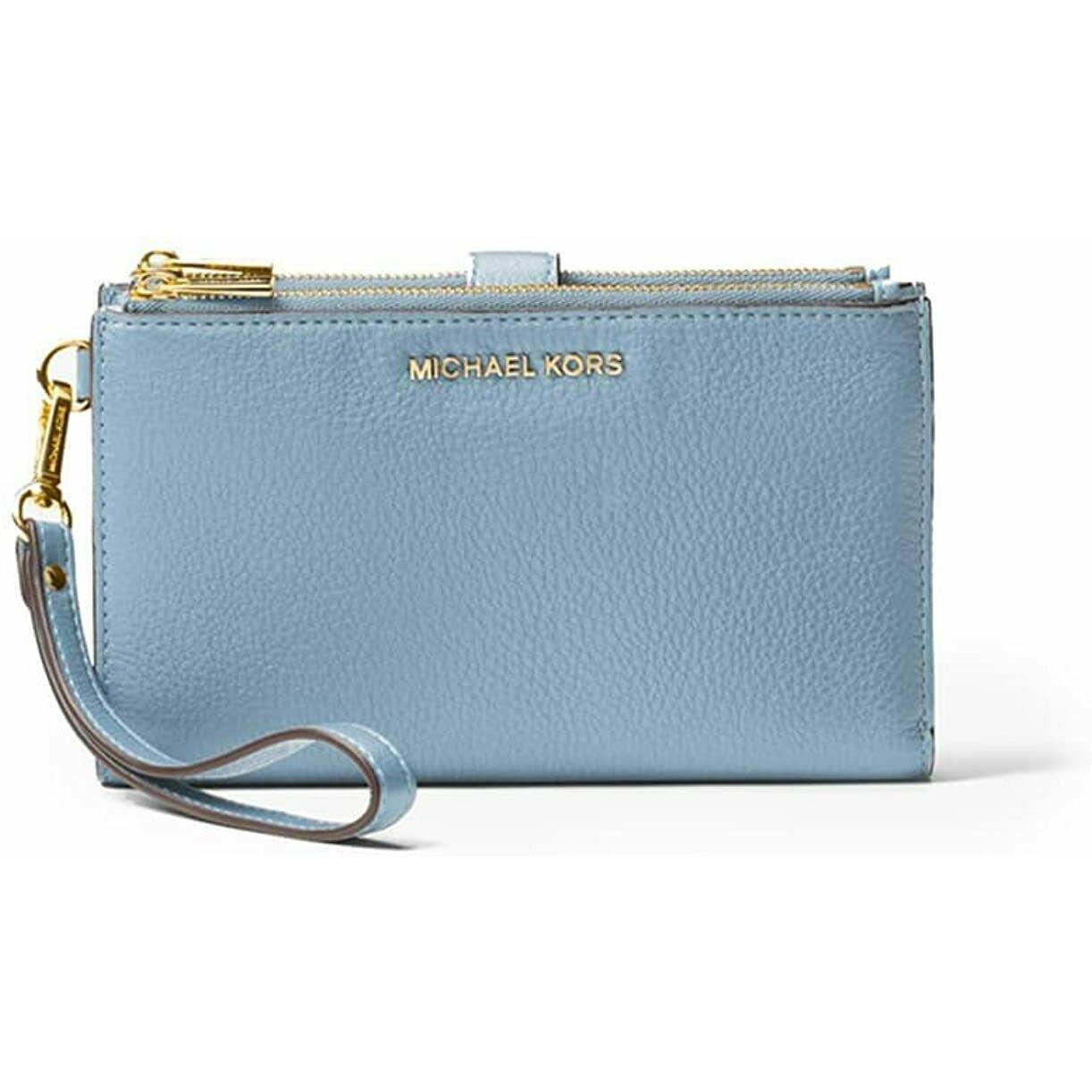 michael kors teal wristlet