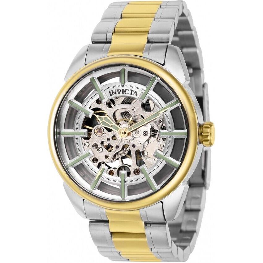 Invicta Men`s Vintage 42mm Stainless Steel Mechanical Two Tone Watch 37926