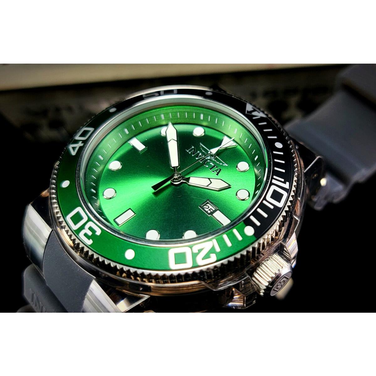 Invicta watch green outlet face