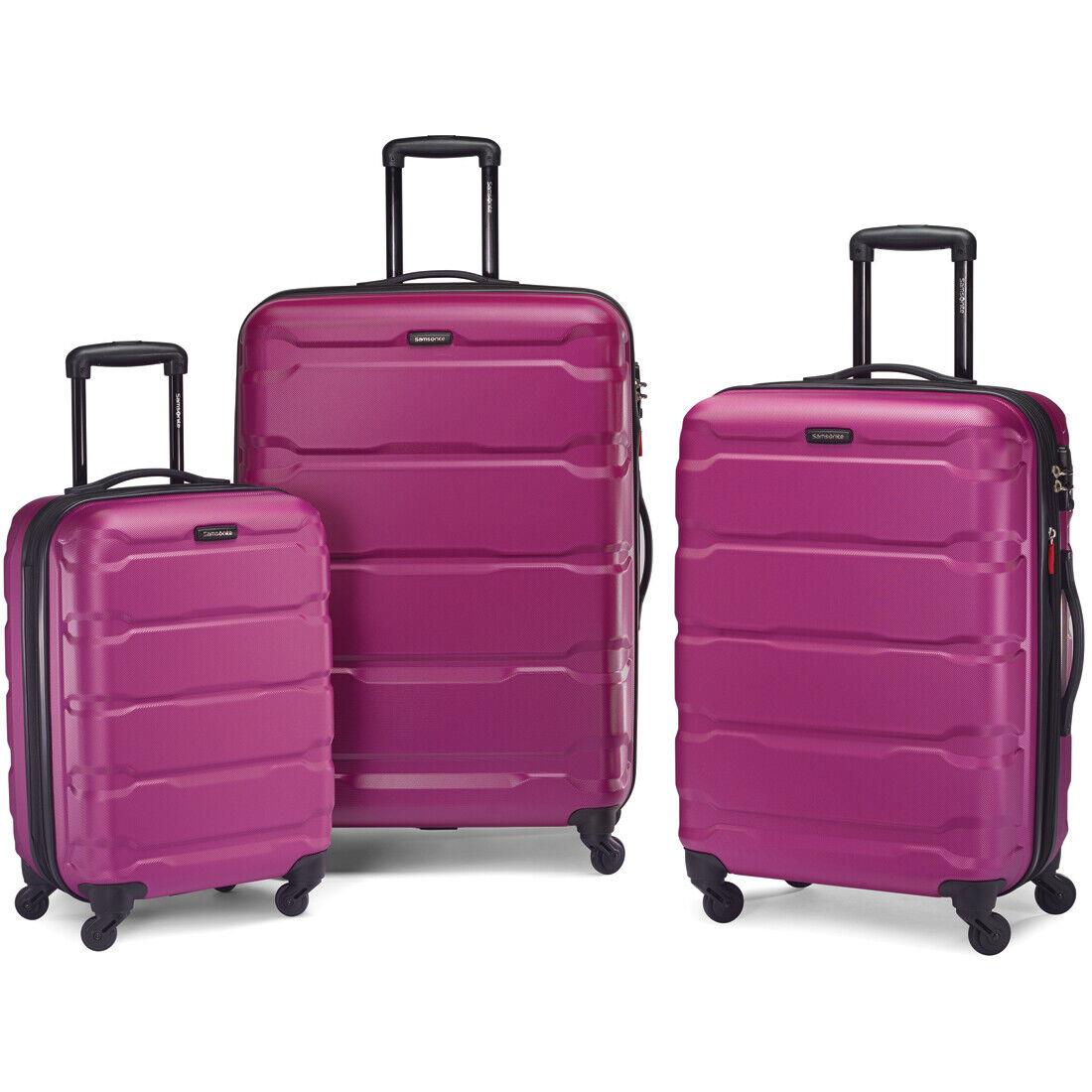 Samsonite Omni Hardside Luggage Set Nest SP20/24/28 Radiant Pink 68311-0596