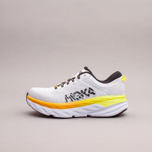 Hoka One One Running Bondi 7 Nimbus Cloud Radiant Yellow Shoes Gym 1110518-NCRY