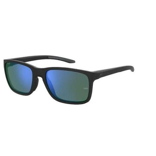 Under Armour Ua 0005/S 008A/V8 Black-grey/ Green Mint Oleo Men`s Sunglasses