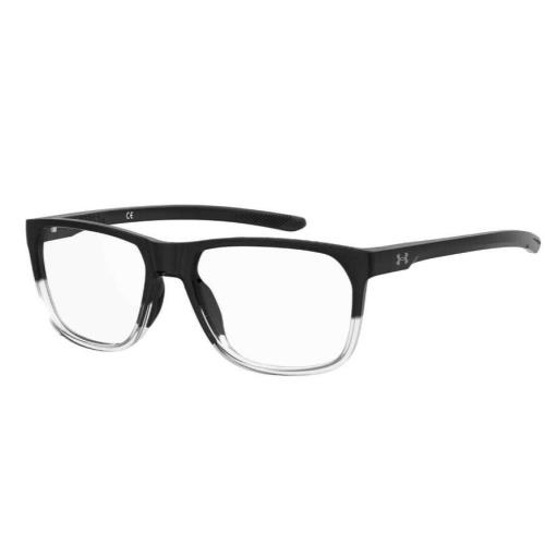 Under Armour Ua 5023 07C5/00 Crystal Black Rectangle Full-rim Unisex Eyeglasses