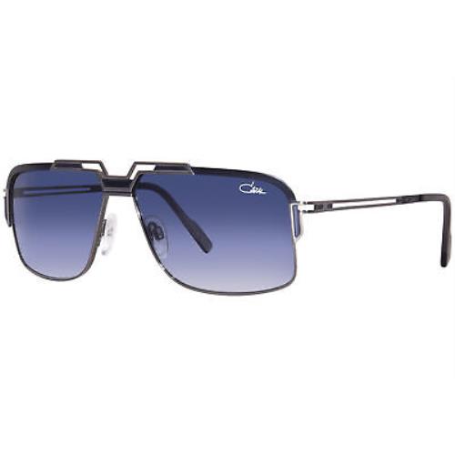 Cazal 9103 003 Sunglasses Men`s Night Blue/gunmetal/blue Gradient Lenses 61mm