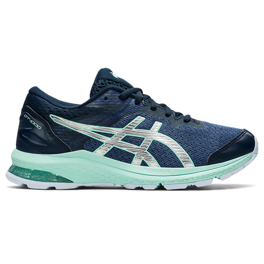 Asics Kid`s GT-1000 10 GS Running Shoes 1014A189 THUNDER BLUE/PURE SILVER