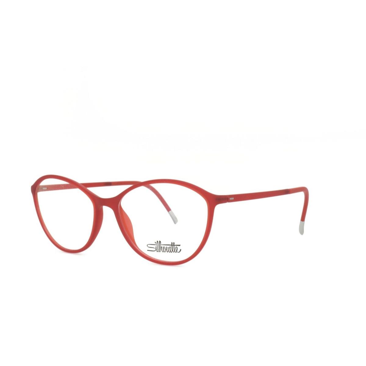 Silhouette Spx Illusion 1584 75 3110 Eyeglasses 52-15-130 Red - Red Frame