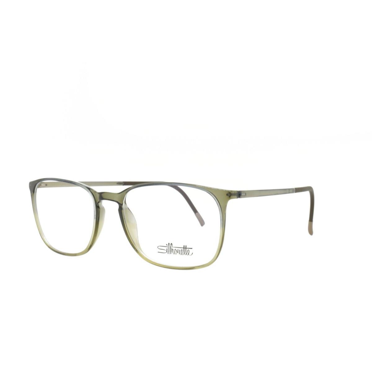 Silhouette Spx Illusion 2911 75 5510 Eyeglasses 53-18-145 Khaki Green - Green Frame