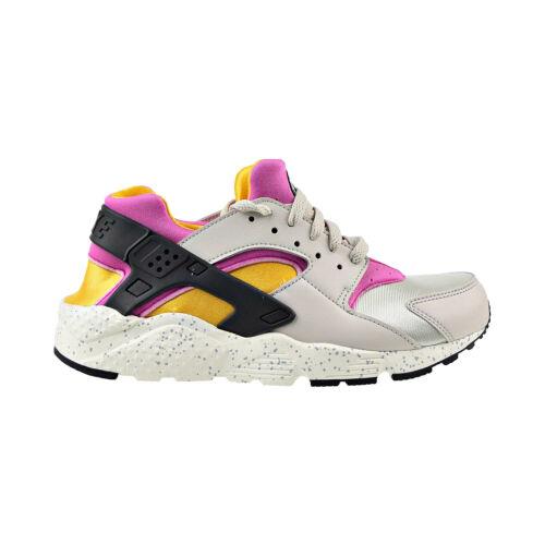 Nike Huarache Run GS Big Kids` Shoes Light Bone-lethal Pink 654275-043 - Light Bone-Lethal Pink-University