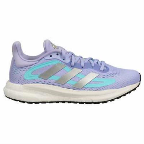 Adidas Solar Glide 4 Womens Running Sneakers Shoes - Purple - Purple