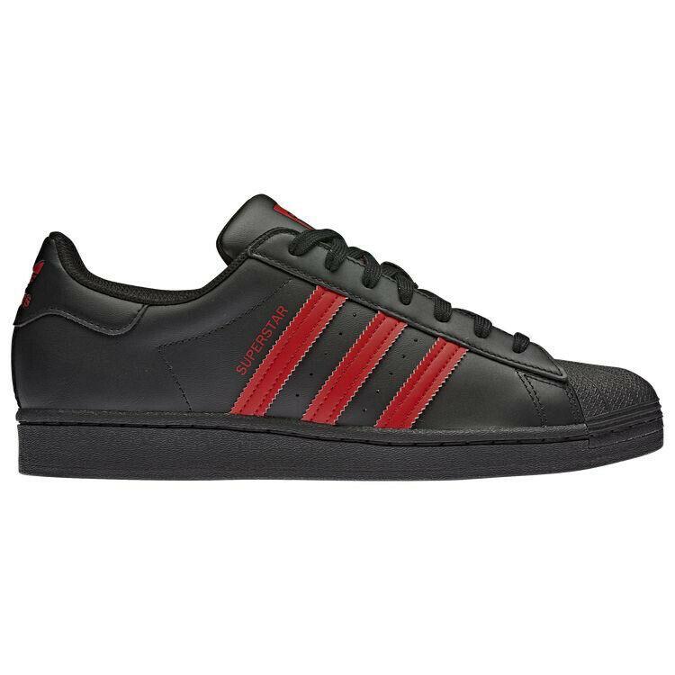 Adidas shoes Superstar - Black , Black/Red Manufacturer 3