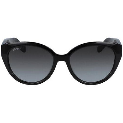 Salvatore Ferragamo sunglasses  - Black Frame, Grey Lens