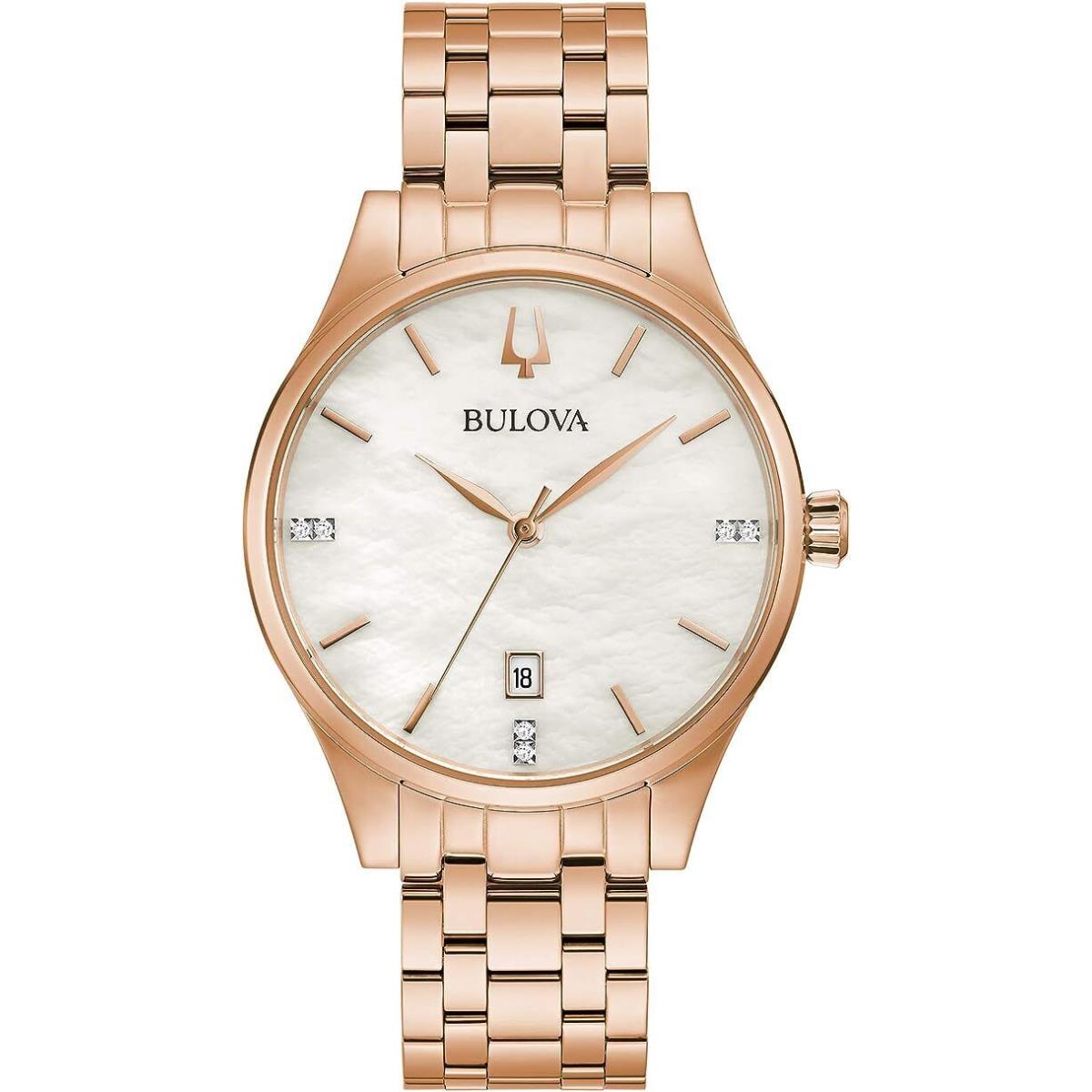 Bulova Ladies` Classic Crystal Stainless