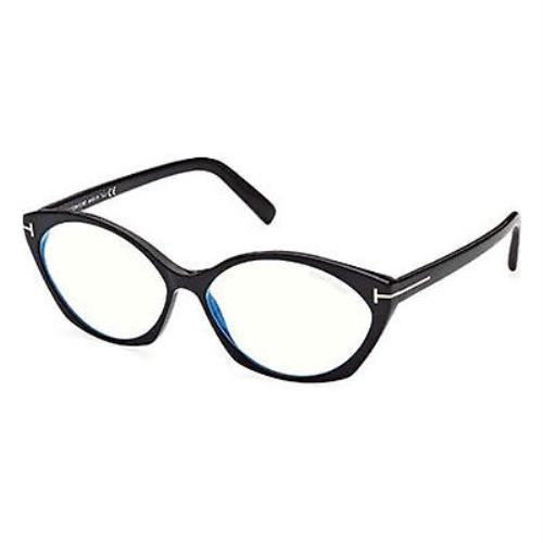 Tom Ford FT5811-B-001-58 Shiny Black Blue Light Eyeglasses