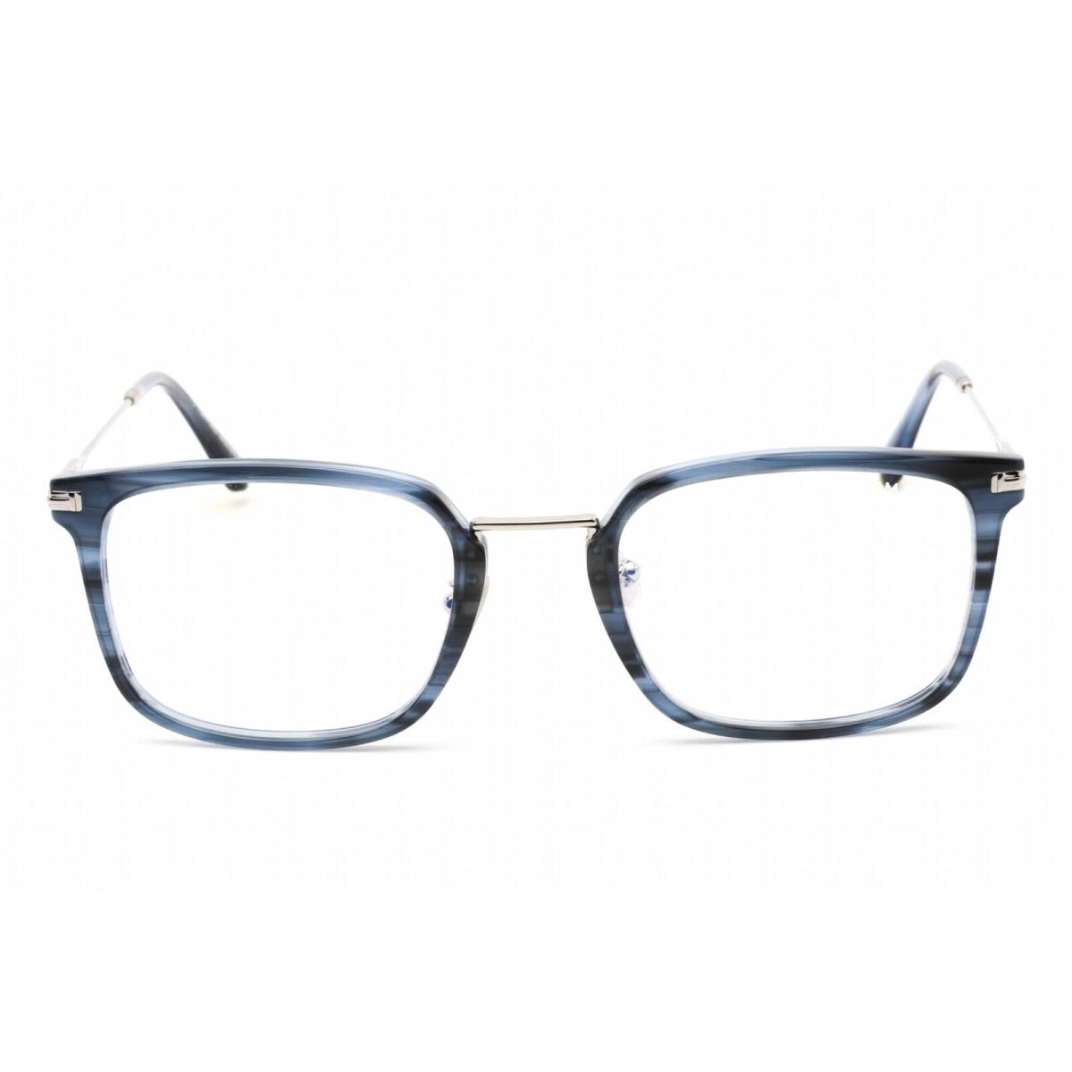 Tom Ford Men`s Eyeglasses Coloured Havana Plastic Square Frame FT5747-D-B 055 - Frame: Coloured Havana, Lens: Clear