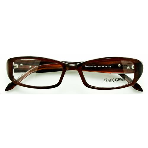 Roberto Cavalli Ranuncolo 558 Eyeglass Frame 068 Burgundy/silver 53mm