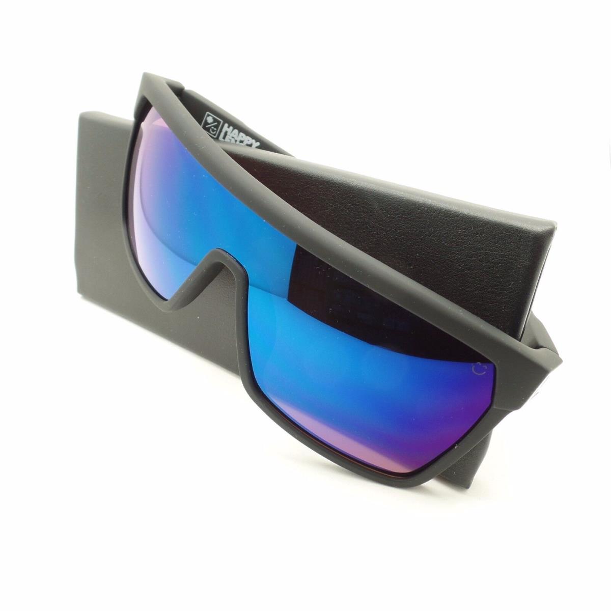 Spy Optics Flynn Soft Matte Black Happy Blue Spectra Sunglasses