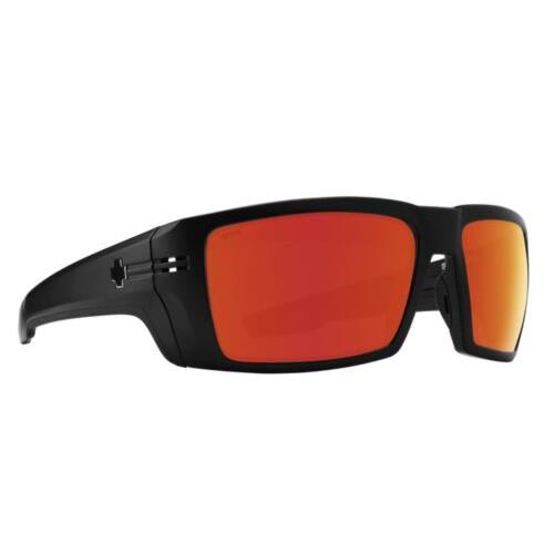 Spy Optic Rebar Sunglasses - Matte Black Ansi / Happy Bronze Red Spectra
