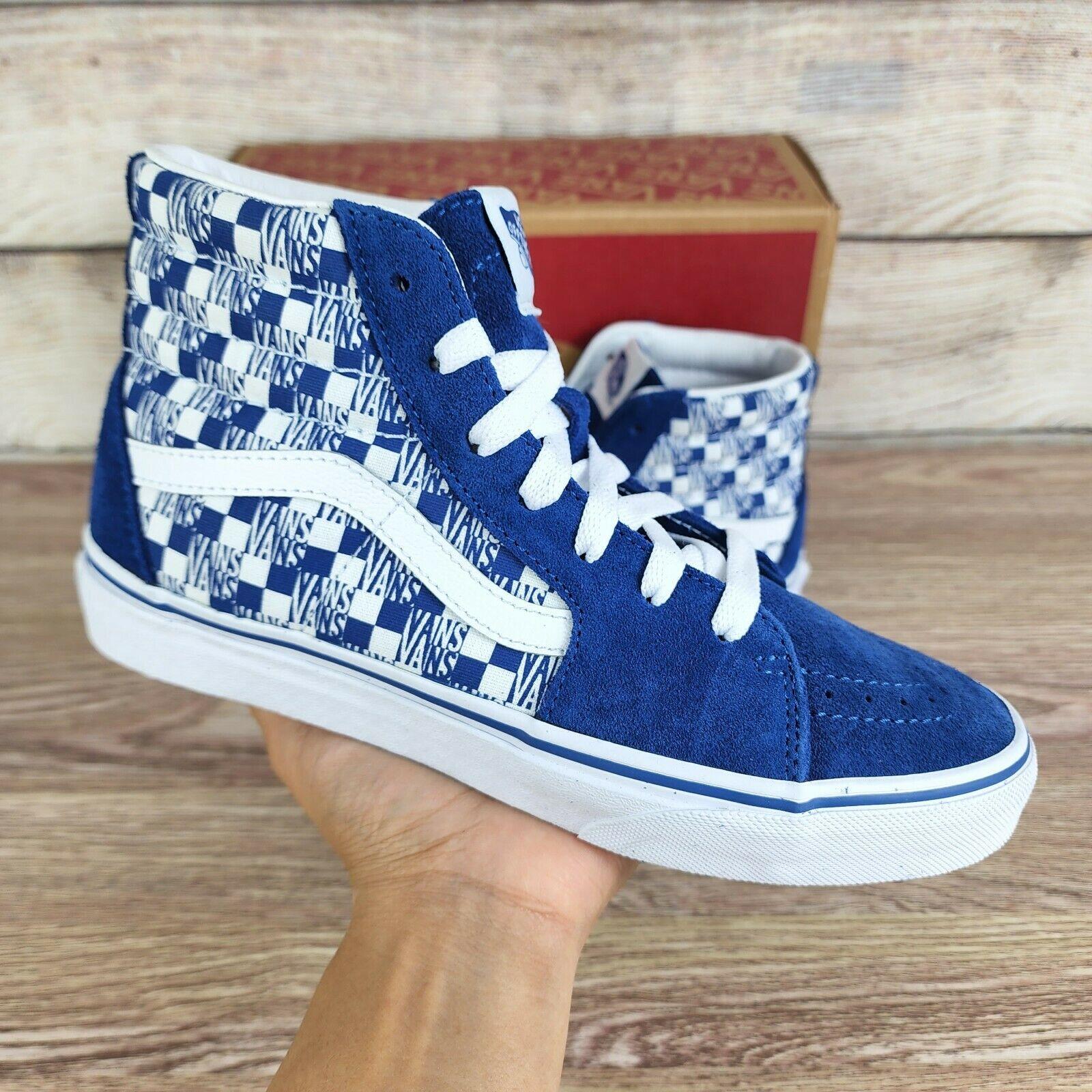 vans sk8 hi blue suede